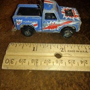 Vtg 1980 Kenner Fast 111’s‎ Blue Chevy Pickup Truck Hong Kong Diecast Metal